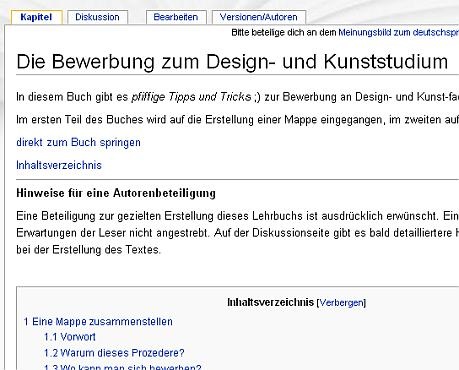 wikibooks_bewerbungzumdesignundkunststudium