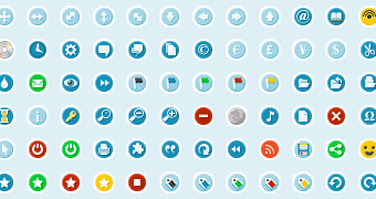 +100 Circular Icons für Websites