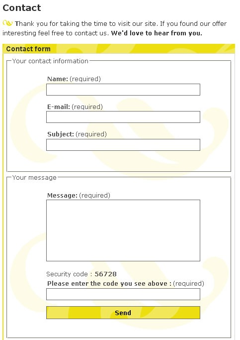 Kontakt Formular Script