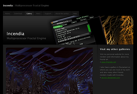 freie Software zum Fraktale erstellen Incendia