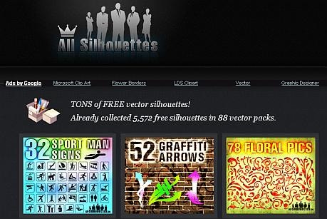 5500+ freie Vektor Silhouetten in 85 Packs