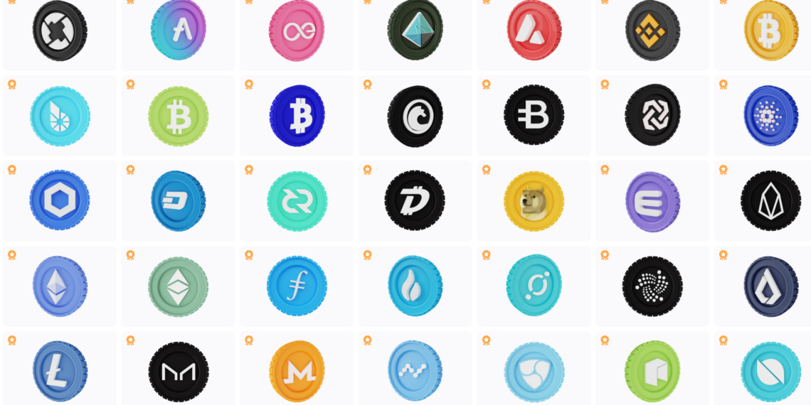 3D Cryptocurrency Icon Pack