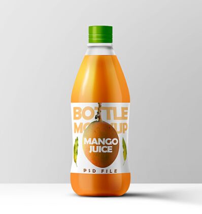 Juice Bottle Mockup PSD