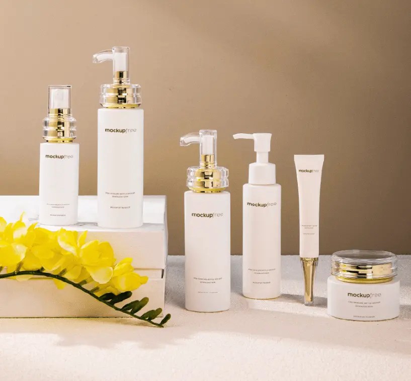 Multi-Scene Skincare Bottle Mockup