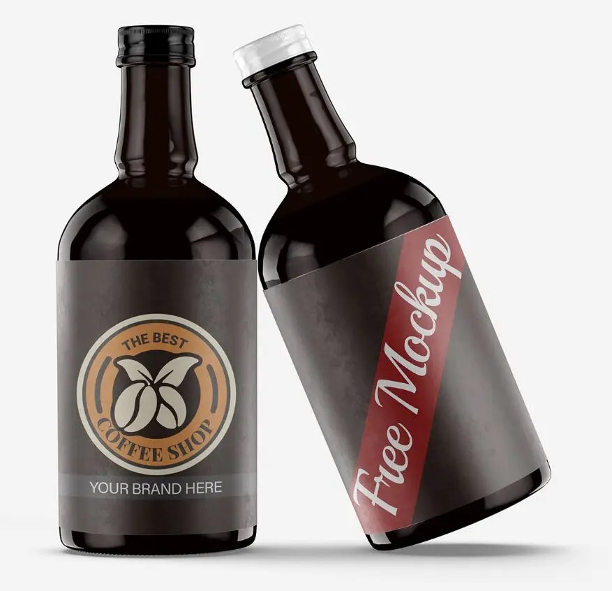 Free Packaging Bottles Mockup