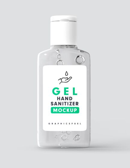 Hand Sanitizer Bottle Mockup