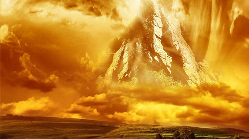 Schwebende Bergmanipulation