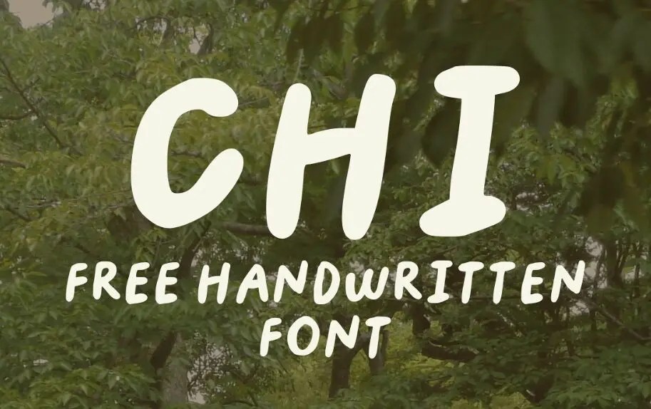 Chi Free Handwritten Font