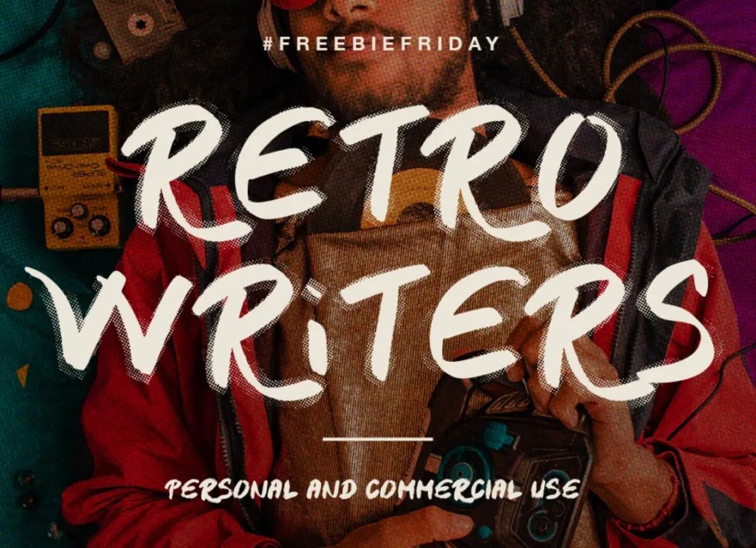 RETRO WRITERS Free Grunge Display Font