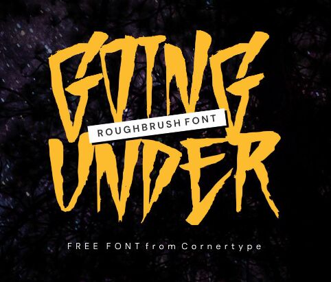 Going Under Free Font