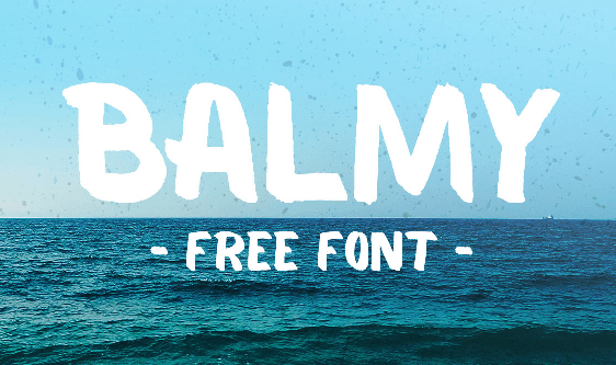 Balmy - Free Brush Font