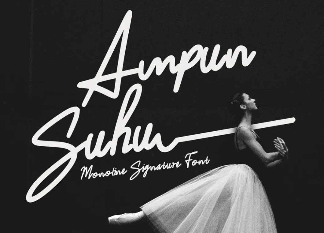 Ampun Suhu Hand Drwan Script Font