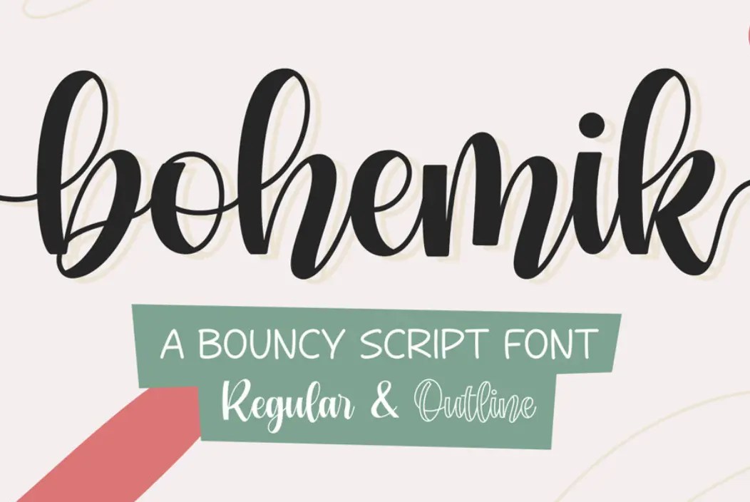 Bohemik Bouncy Script
