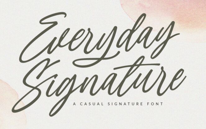 Everyday Signature Font