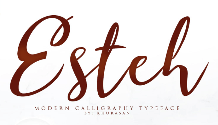 Esteh Script Font