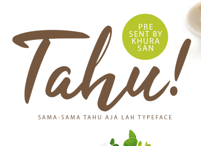 Tahu! Script - 100% Free Font