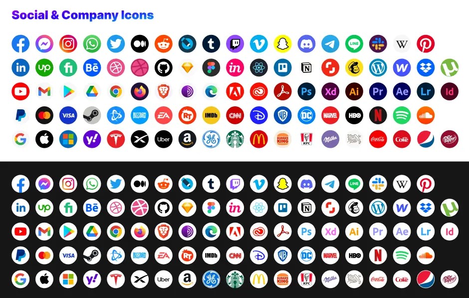 Free Social & Company Icons