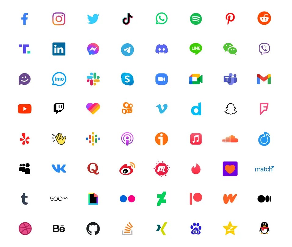 64 Useful Social Icons Figma