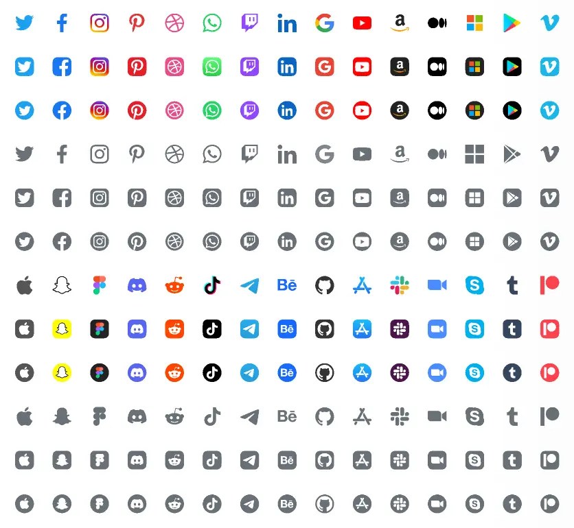 The Wolf Kit Social Icons
