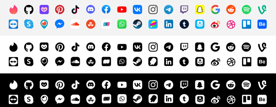 Social Network Icons 2022