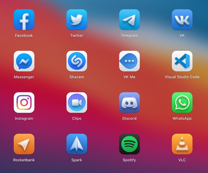macOS Big Sur Icon Pack