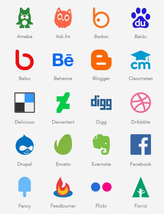 80 Free Social Media Icons