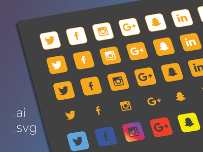 40 Social Icons
