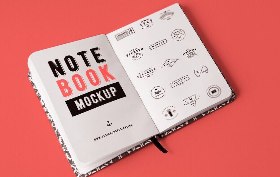 25+ Best Free Realistic Notebook Mockups For Brand/Logo Designs (2023 Update)