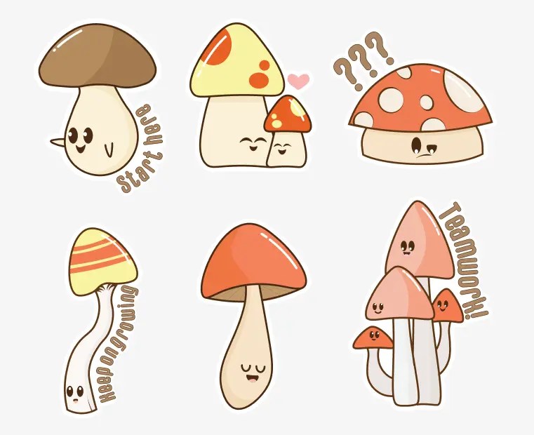 Mixed Mushies Sticker Pack