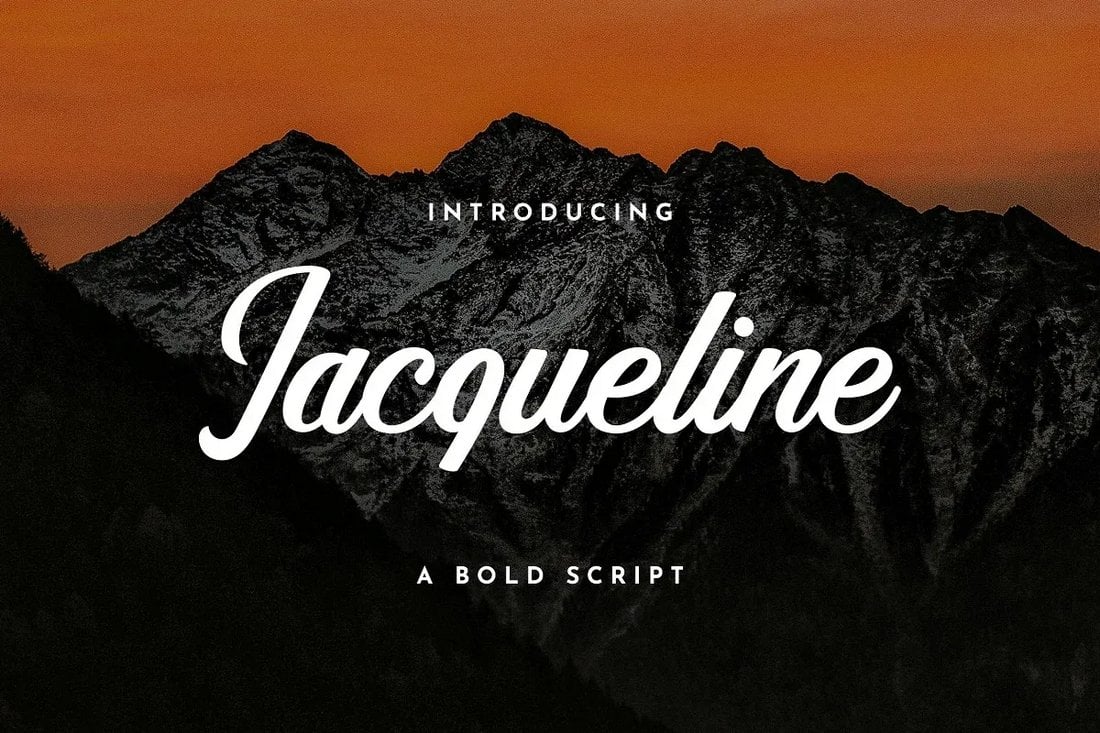 Jaqueline - Kostenlose fette Skript-Schriftart