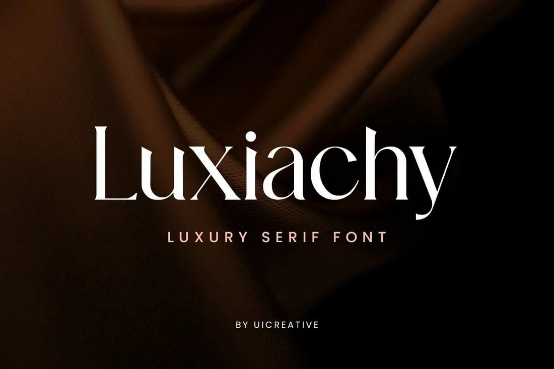 Luxiachy - Kostenlose luxuriöse Serifenschriftart