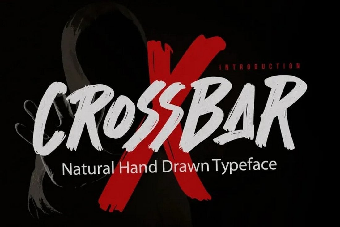 Crossbar - Kostenlose handgezeichnete Schriftart