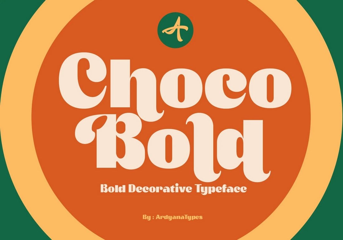 Choco Bold - Kostenlose Retro-Schriftart