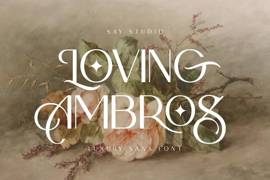 Loving Ambros - Kostenlose Luxus-Sans-Schriftart