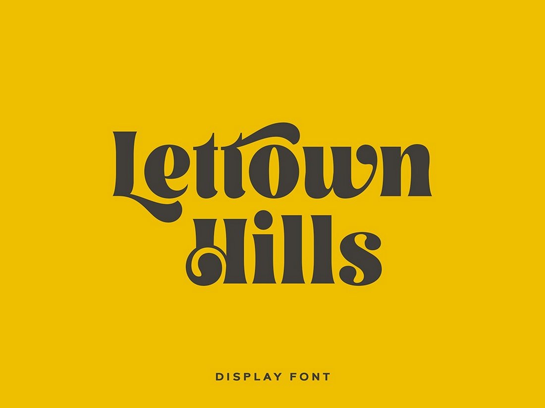 Lettown Hills - Kostenlose Display-Schriftart