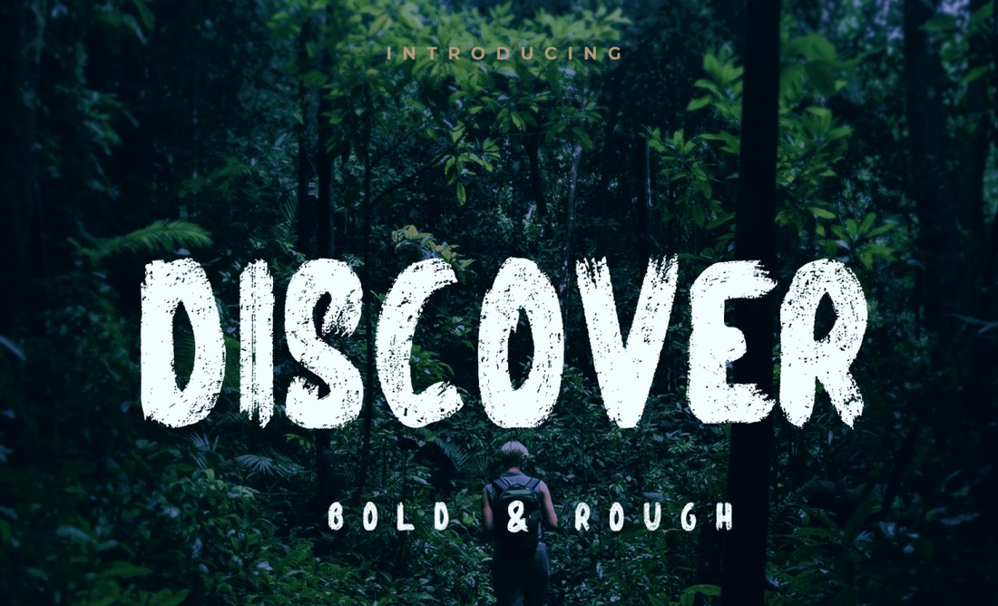 Discover - Free Bold Brush Font