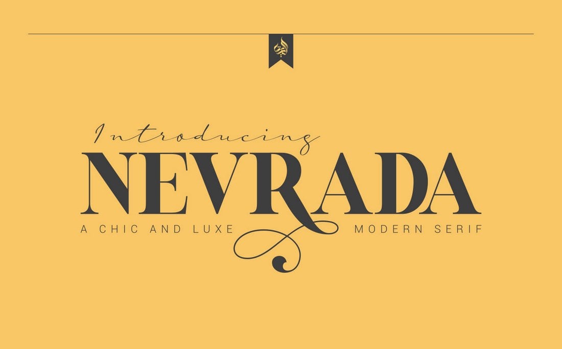 Nevrada - Kostenlose schicke und luxuriöse Schriftart