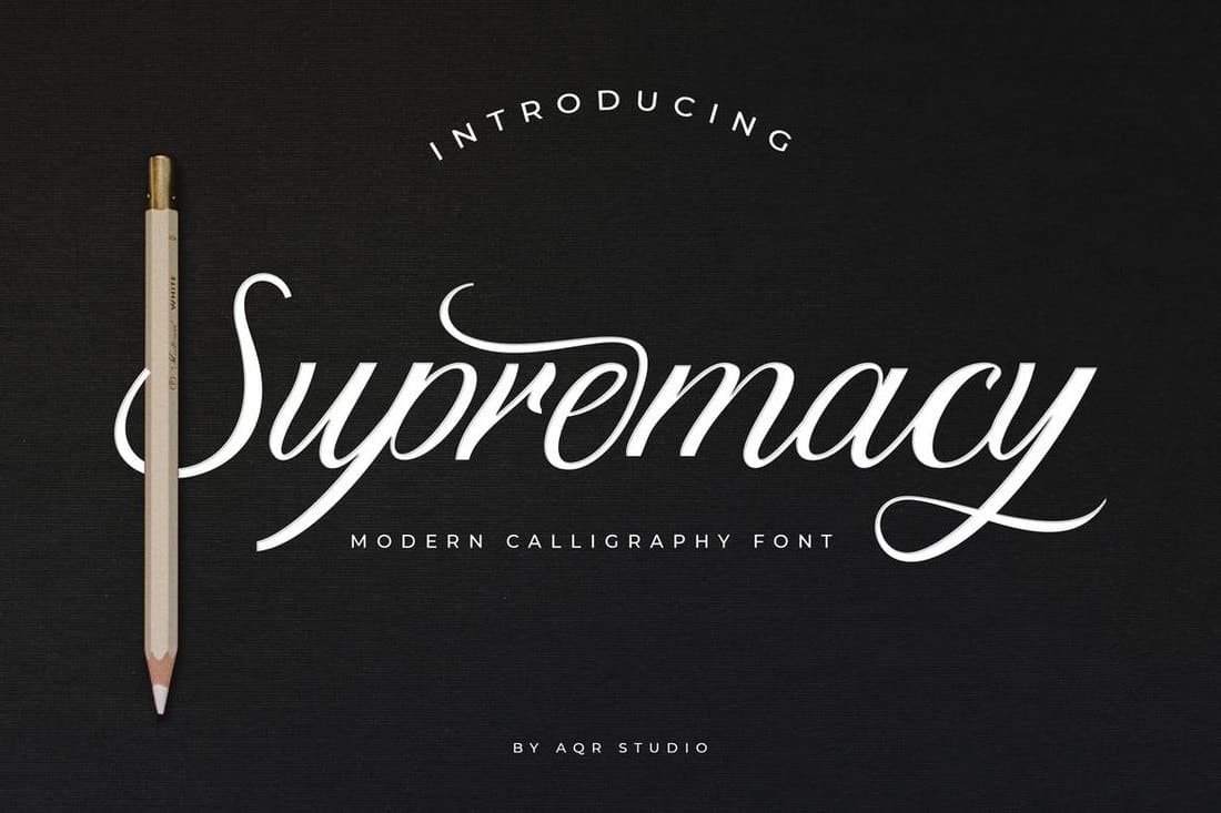 Supremacy - Moderne Script-Schriftart