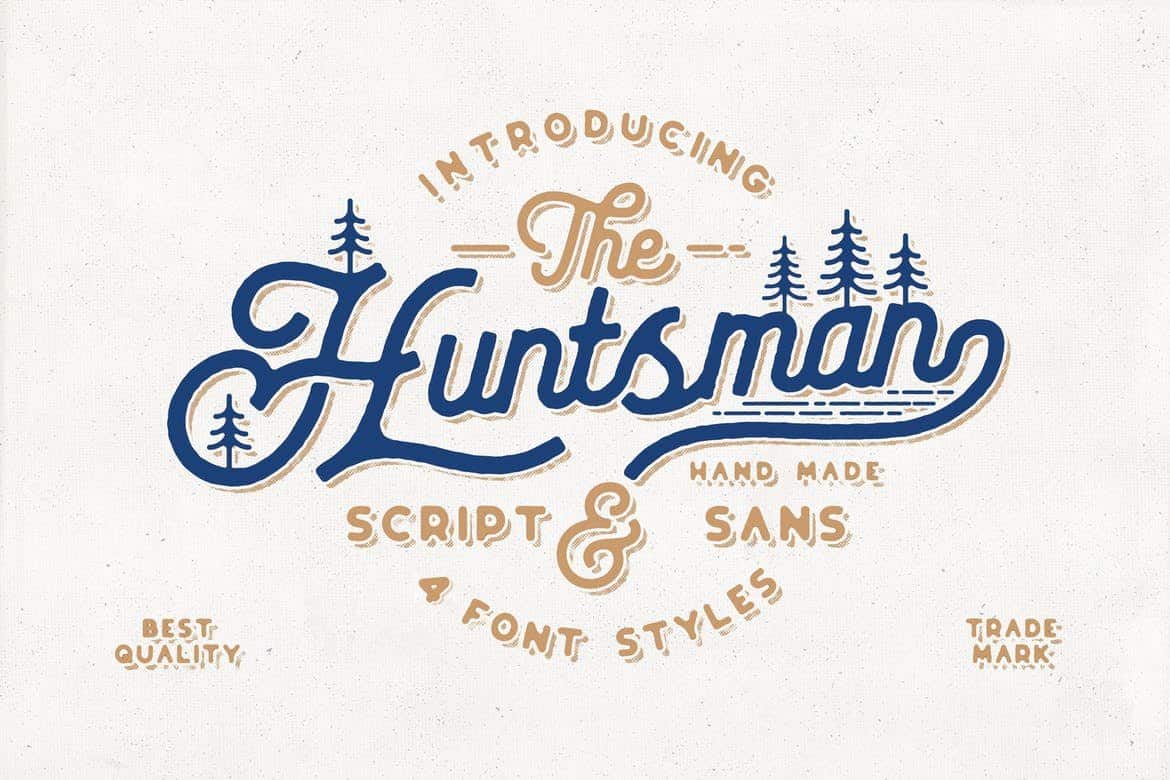 The Huntsman - Vintage Script-Schriftart