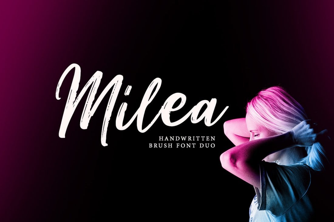 Milea Handgeschriebene Brush-Schriftart