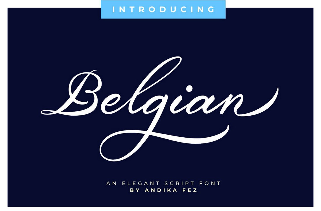 Belgian Signature - Kostenlose elegante Skriptschrift