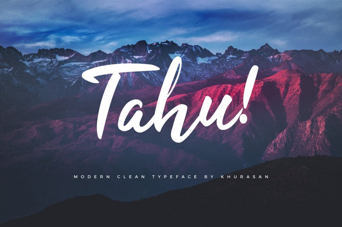 Tahu - Kostenlose Skriptschrift