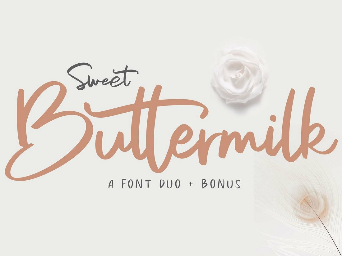 Sweet Buttermilk - Kostenlose Skriptschrift