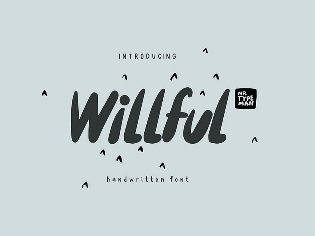 Willful Handwritten Brush Font