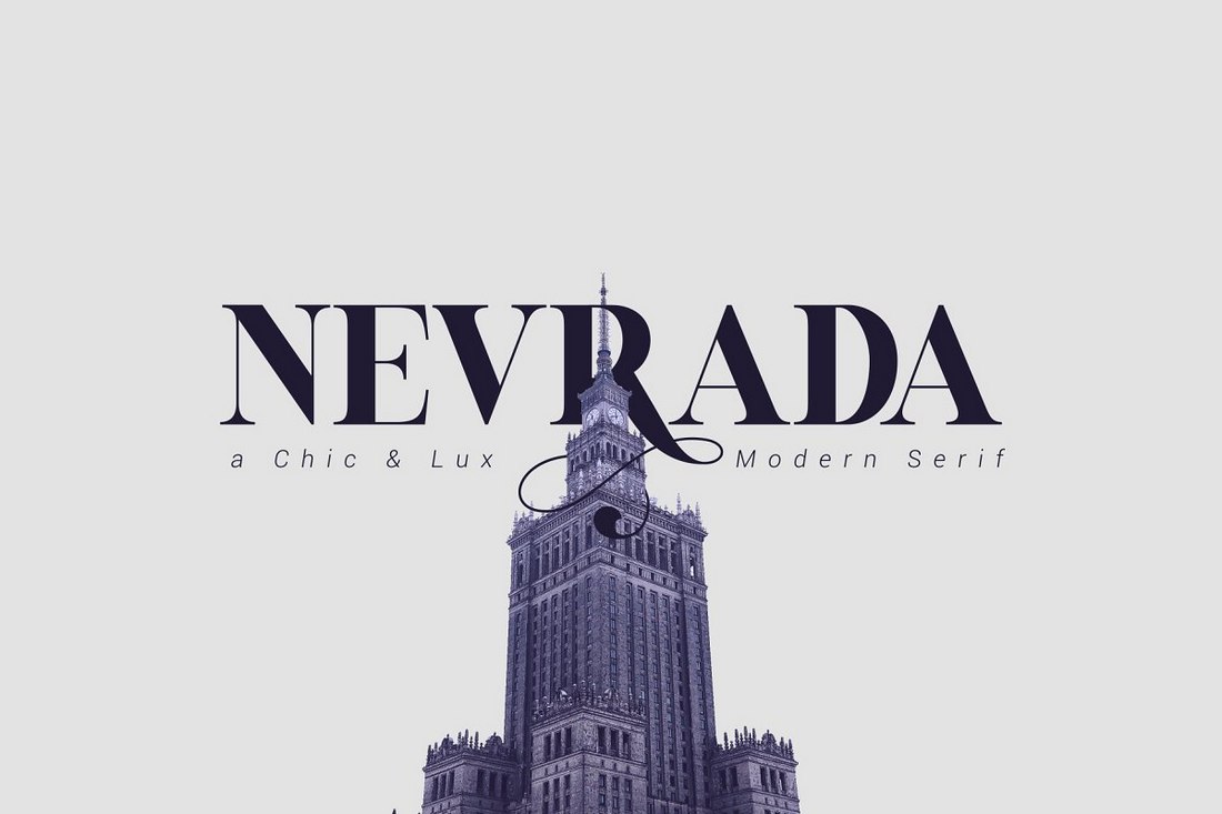 Nevrada Free serif Font