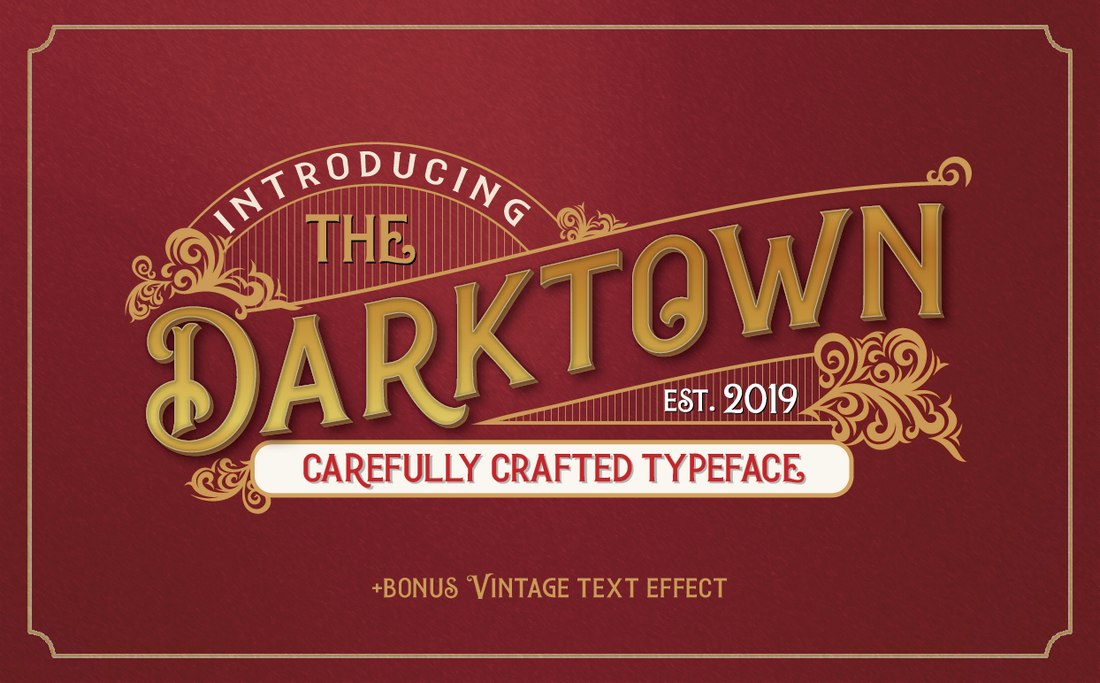 Darktown free vintage font