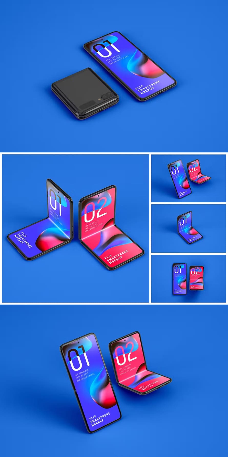 Free Galaxy Z Flip Phone Mockup
