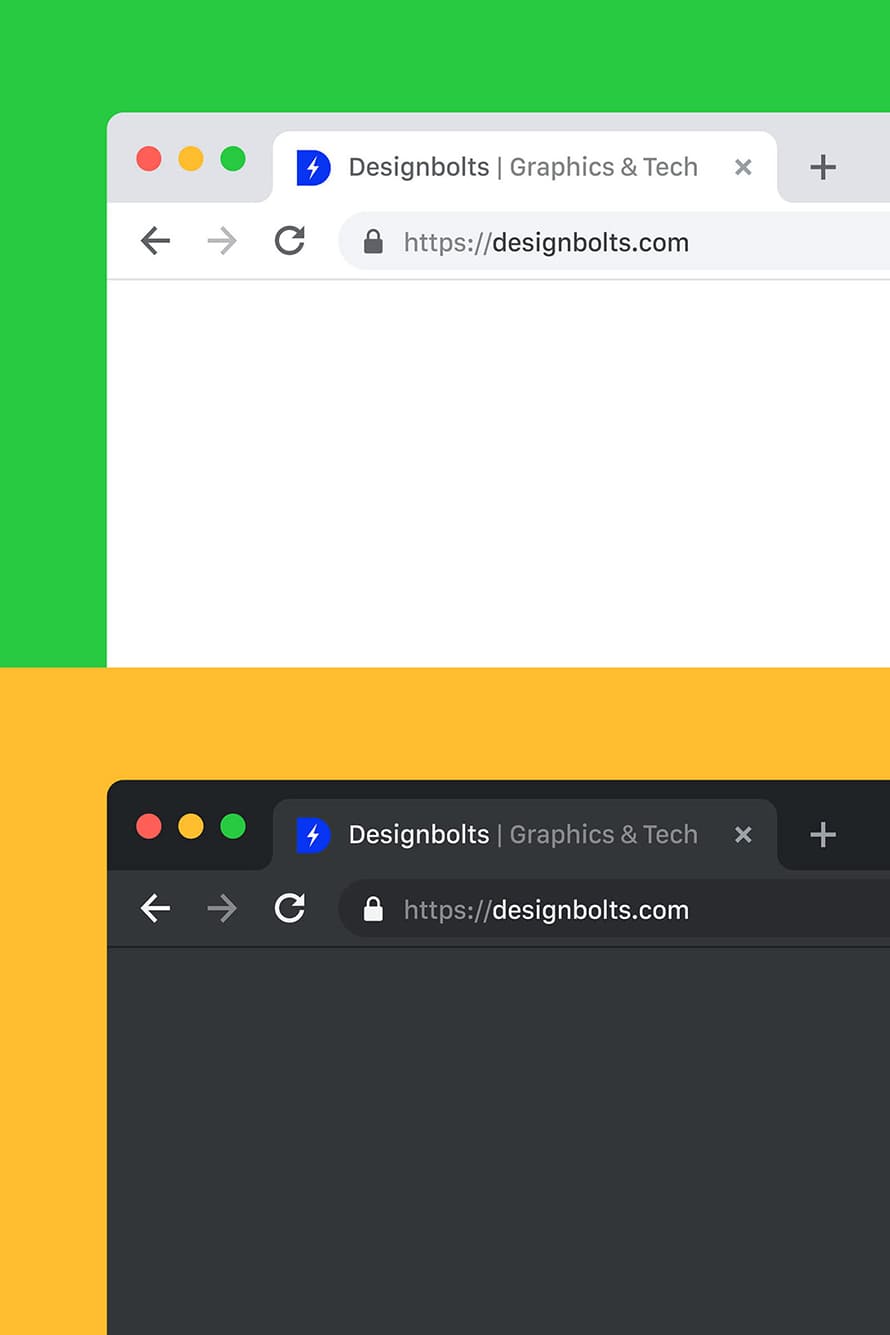 Free Chrome Favicon Logo Mockup PSD