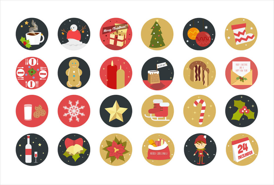 Christmas Advent Icons