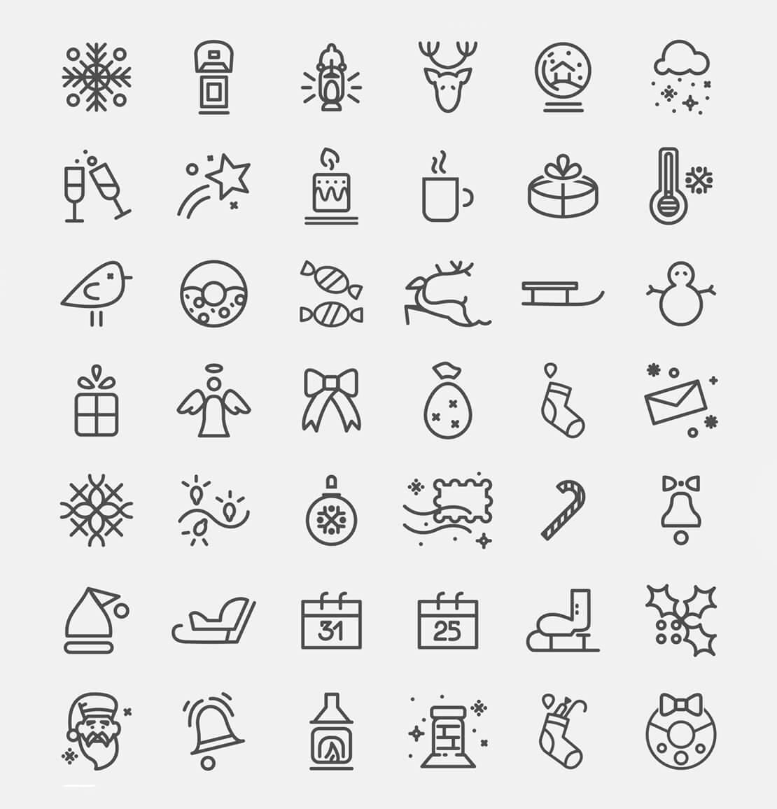 Christmas Icon Set von Olha
